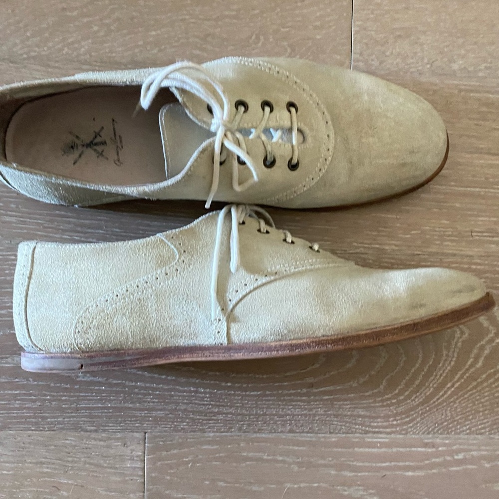 Opening Ceremony cream suede leather derby oxfords men euro 42 style #8509